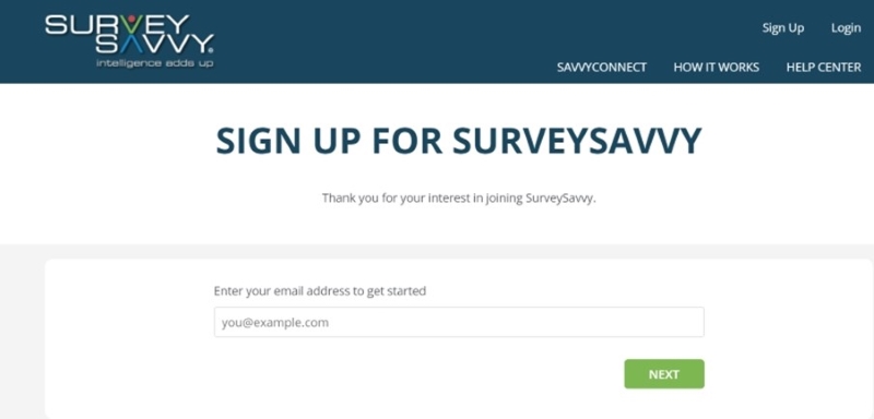 Dễ dàng đăng ký Survey Savvy khảo sát kiếm tiền