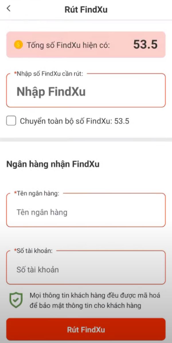 Hướng dẫn cách rút tiền trên FindNear