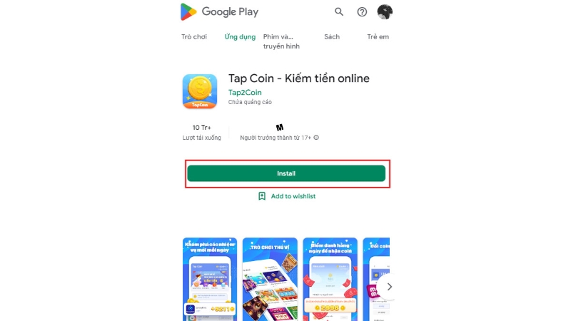 Tap coin